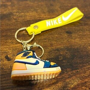 🔴Yellow and Navy Sneaker Keychain